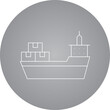 © Artzila - Cargo Ship II single vector illustration icon