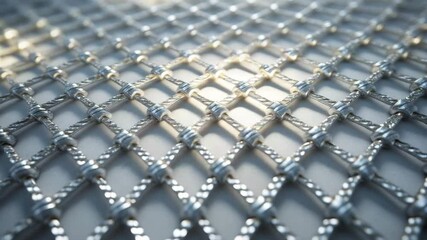 metal mesh isolated against a white background.