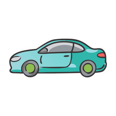 Naklejka na meble coupe icon, coupe vector illustration-simple illustration of coupe, perfect for coupe logos and icons