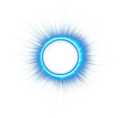 Wall Mural - png an isolated blink light blue effect background eclipse phenomenon.