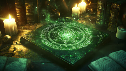 Wall Mural - emerald tablet thoth
