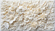 © artzone - Detailed White Floral Relief Sculpture Design