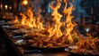 © Arliyan - Flaming Food Catering Display at Restaurant Buffet