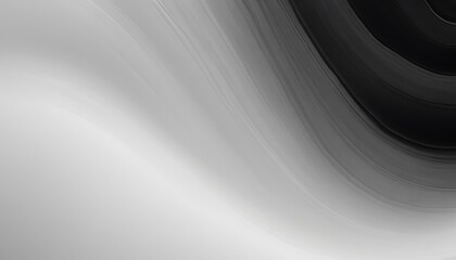 Wall Mural - black and white abstract liquid flow gradient background with grainy noise texture, super wide websi