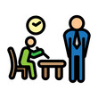 © Aleeza - Postman Cap Badge Vector Filled Icon Design