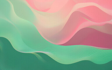 Wall Mural - abstract background with waves blue and pink pastel for design and website