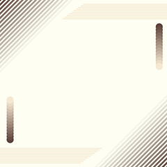 Wall Mural - Brown Abstract Blinded Lines Frame Background, Minimal Flat Style