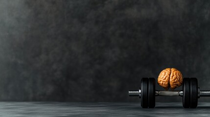 Poster - Neurofitness Revolution Cognitive Performance Meets Minimalist Design - Innovative Mental Strength Training Visualized for Peak Brain Optimization