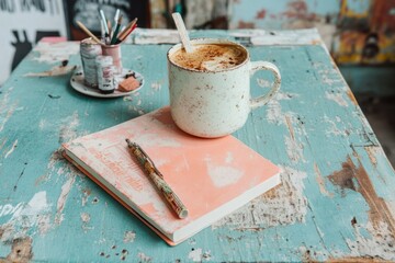 Aufkleber - Reach As High As You Can Day Coastal Vintage Workspace Inspiration - Mindful Productivity and Creative Wellness for Modern Professionals