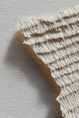 Fototapete - Tactile Minimalism Deconstructed Paper Texture - Experimental Design and Digital Art Exploration Showcasing Post-Digital Aesthetic Trends in Creative Visual Communication