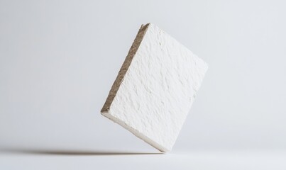 Aufkleber - Minimalist Architectural Texture Suspended Geometric Concrete Block Exploring Spatial Design, Digital Transformation, and Modern Aesthetic Deconstruction