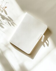 Aufkleber - Minimalist Travel Notebook Sleek Scandinavian-Inspired Organizational Essential for Modern Nomads, Elevating Documentation and Personal Narrative