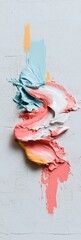 Leinwandbilder - Fluid Expressionism Soft Pastel Paint Strokes Capturing Dynamic Design Trends, Creative Transformation and Modern Aesthetic Innovation