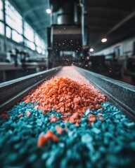 Poster - Next-Gen Materials Revolution Vibrant Biodegradable Pellets Transforming Sustainable Manufacturing with Cutting-Edge Industrial Innovation and Circular Economy Design