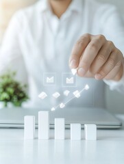 Leinwandbilder - Digital Quality Assurance Revolution Minimalist Professional Touches Holographic Workflow Validation with Sleek User Interface and Performance Analytics