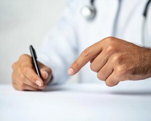 Fototapete - Telehealth Innovation Minimalist Clinical Communication Showcasing Professional Medical Consultation and Digital Health Engagement Strategies