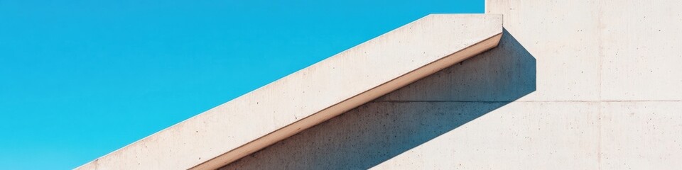 Poster - Minimalist Architectural Angular Geometry Brutalist Urban Design Exploring Light, Shadow, and Structural Modernism in Contemporary Spatial Composition