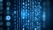 © STDG - Abstract Binary Code Data Background with Blue Bokeh Effects