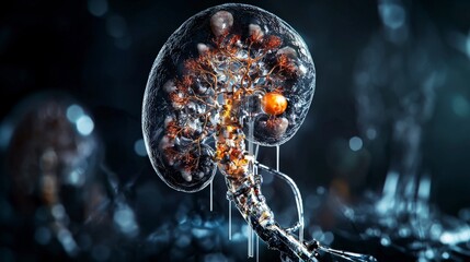 Poster - Human anatomy visualization creative lab high-definition scan micro environment detailed insight medical science