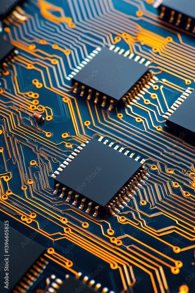 A high-resolution scan of an early laptop circuit board, Types and ...