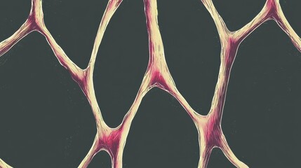Canvas Print - abstract creative background with colorful interconnected shapes