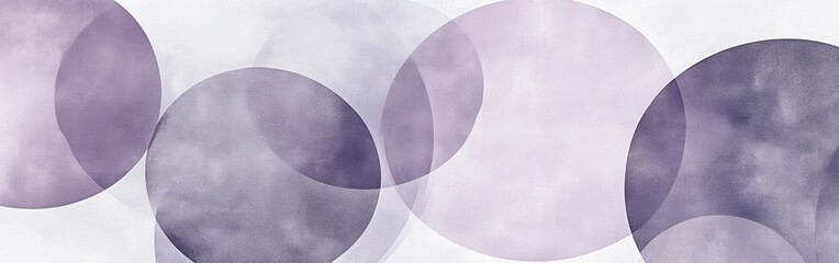 Aufkleber - Pastel lavender circles with subtle overlapping textures create an abstract background