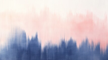 Aufkleber - Delicate pencil strokes and stains in pastel peach and navy abstract background for wall art