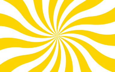 Fototapete - Abstract background with sunburst or radial burst pattern. Vintage sun ray and spiral sunrise, sunlight creative summer sunny. Flat ,graphic, with sharp, clean edges and retro or comic-inspired design