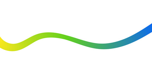 Wall Mural - fluid abstract line. colorful gradient wave shape for abstract background.