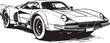 © Михаил Н - A futuristic sports car. Hand drawn vector illustration