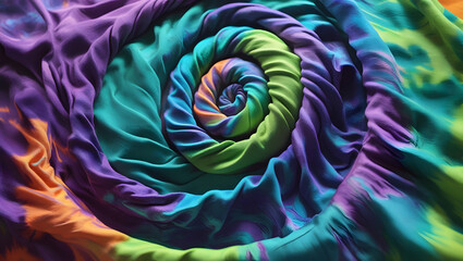 intricate pattern of tie dye