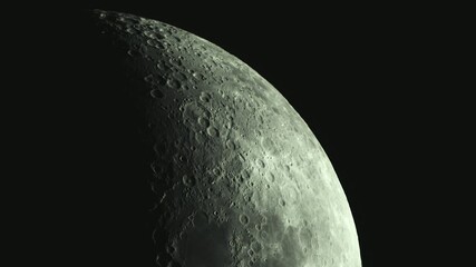 Wall Mural - A Moon part with craters and terminator line