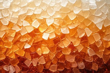 Poster - Abstract background of amber-toned glass pieces creating a gradient effect.