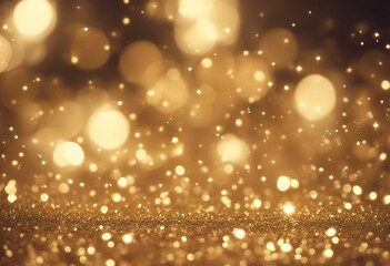 Wall Mural - glitter vintage background gold lights focused cosmic light dark galaxy bling effect glamour fantasy