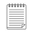 © Md - notepad icon, notepad vector illustration-simple illustration of notepad, perfect for notepad logos and icons