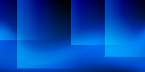 Wall Mural - a modern abstract vector background with overlapping blue rectangles creates a dynamic geometric des