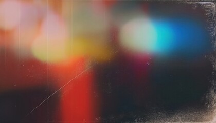 Leinwandbilder - grunge textured gradient blur with vivid blue and red light leak effect for vintage overlay or retro film graphic design

