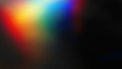 Fototapete - vibrant abstract light prism spectrum on dark background for digital art, album cover, or modern visual design

