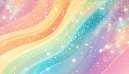 Wall Mural - A whimsical background with pastel colors