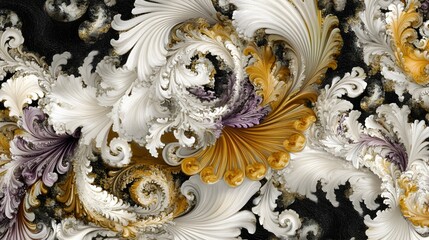 Canvas Print - Intricate Colorful Patterns in Vibrant Designs of Swirling Shapes