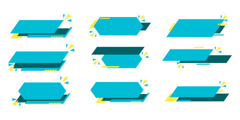 Wall Mural - Discount Sale Banner Shape Vector