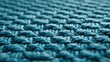 © Yopi - Teal Textured Fabric Close Up: Detailed Woven Pattern