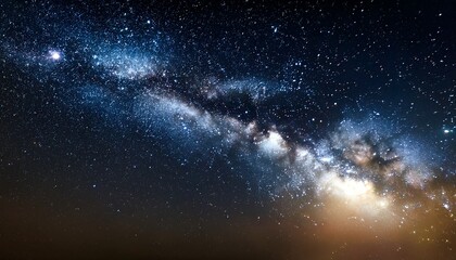 stars of galaxy shining in black background