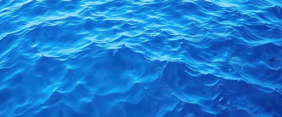 Wall Mural - Abstract swirling blue ocean texture, calming waves, graphic, peaceful, digital art