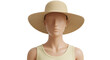 © Sarah - Isolated Mannequin with Straw Hat