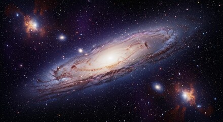 celestial symphony: a universe of stars and galaxies - cosmic wonder, swirling nebulae, distant star