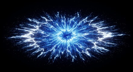 Wall Mural - energy plasma burst: 3d simulation - a vibrant energy burst, radiating power and intensity. symboliz