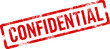 © Me`o - Confidential red ink rubber stamp sign symbol grunge effect vector illustration design confidential case investigation tampon classified private secret information