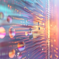 Wall Mural - neon futuristic corridor with glowing lines and sci fi architecture high resolution picture
