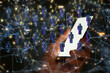 © vegefox.com - Global network. Blockchain. 3D illustration. Neural networks and artificial intelligence. Abstract